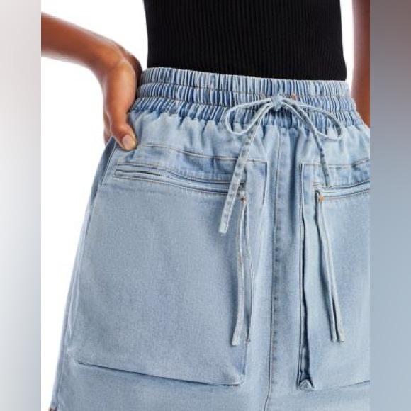 Aqua Denim Skirt - Picture 2 of 5